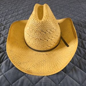 Resistol Classic Straw Long Oval Cowboy Hat Sz 7